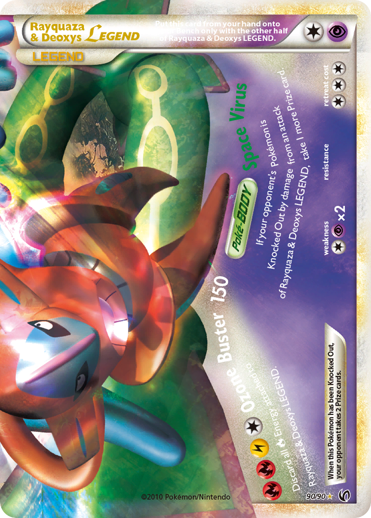 Undaunted Rayquaza & Deoxys LEGEND (bottom) #90/90